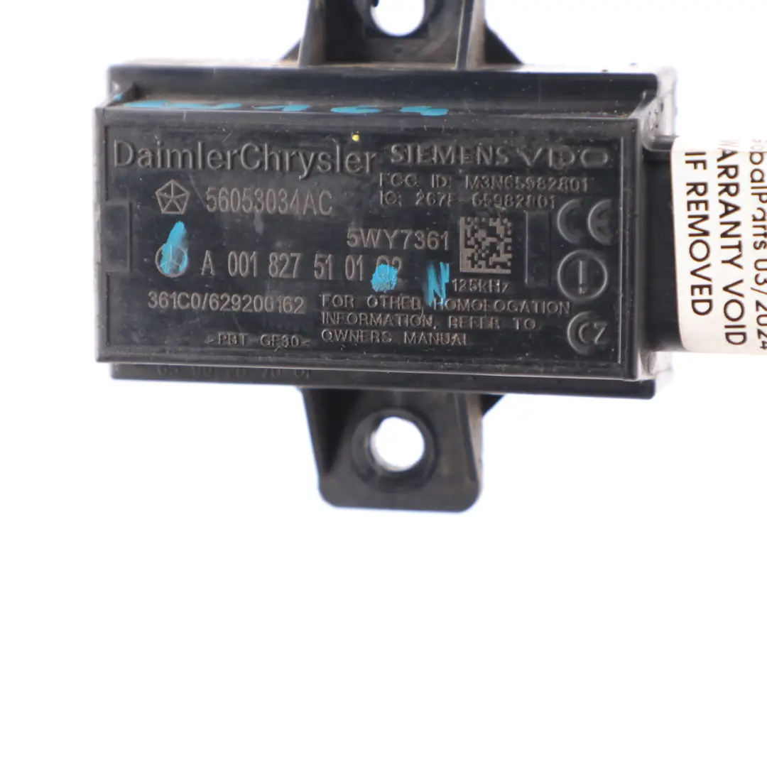 Mercedes W164 Czujnik Ciśnienia Opon Prawy Lewy Tył Tylny - SKU A0018275101 - Numer Części A0018275101