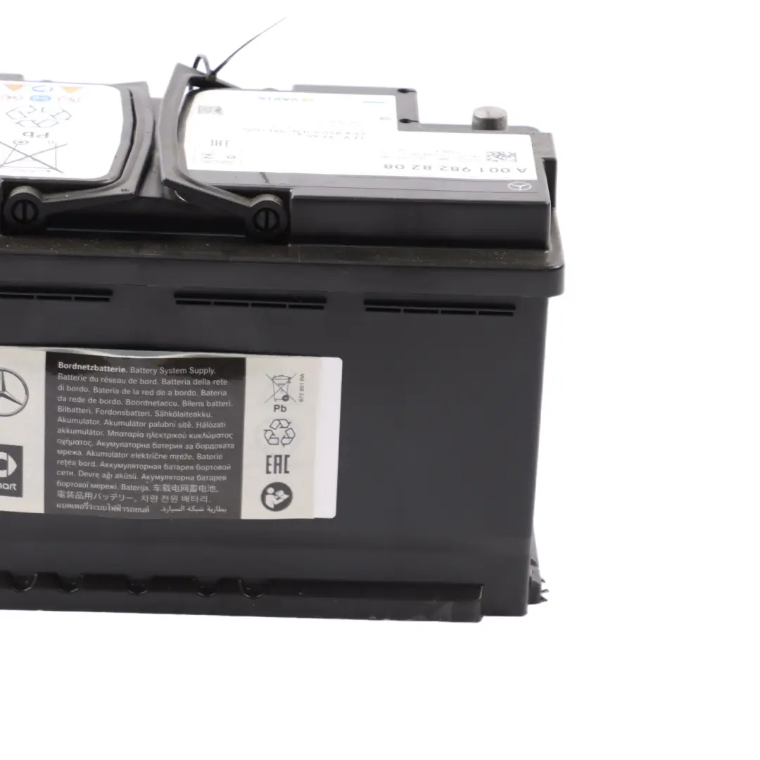 AGM Accumulator Battery 92Ah 850A 12V Varta to Mercedes with Part number A0019828208 Mercedes AGM Accumulator Battery 92Ah 850A 12V Varta - SKU A0019828208 - Part number A0019828208
