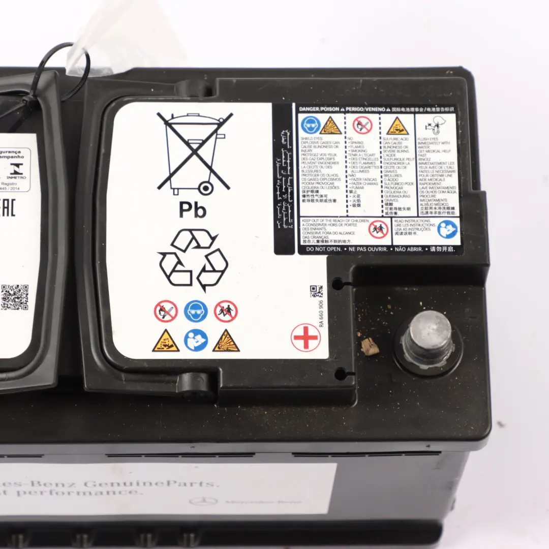 AGM Accumulator Battery 92Ah 850A 12V Varta to Mercedes with Part number A0019828208 Mercedes AGM Accumulator Battery 92Ah 850A 12V Varta - SKU A0019828208 - Part number A0019828208