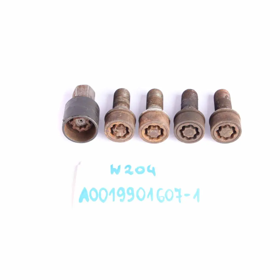  Security Bolts Mercedes W176 W204 W205 Wheel Bolt Rear Front Set - SKU A0019901607-1 - Part number A0019901607