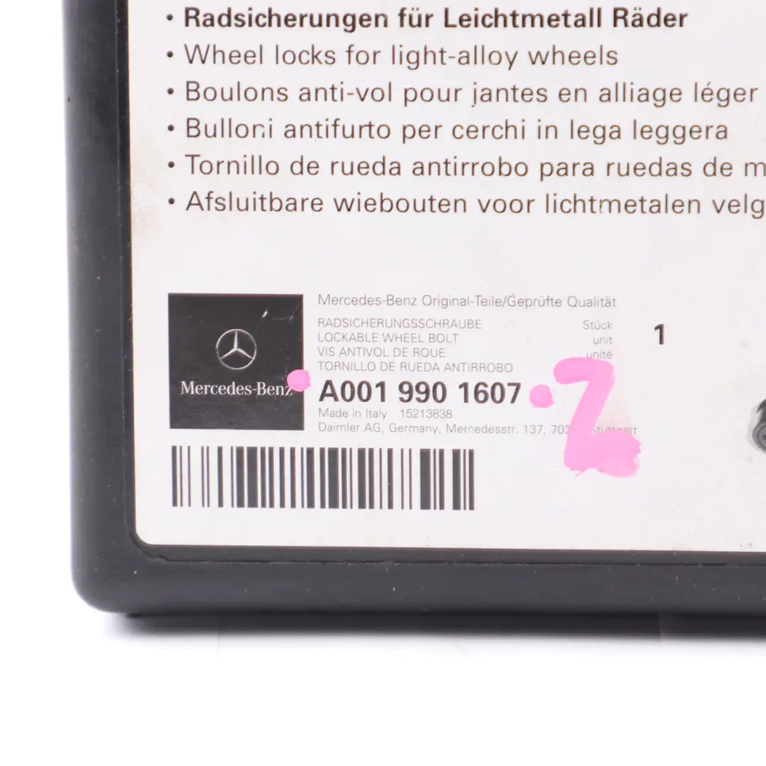Mercedes W176 W204 W205 Ensemble Boulons Roue Arrière Avant - SKU A0019901607-2 - Numéro de pièce A0019901607