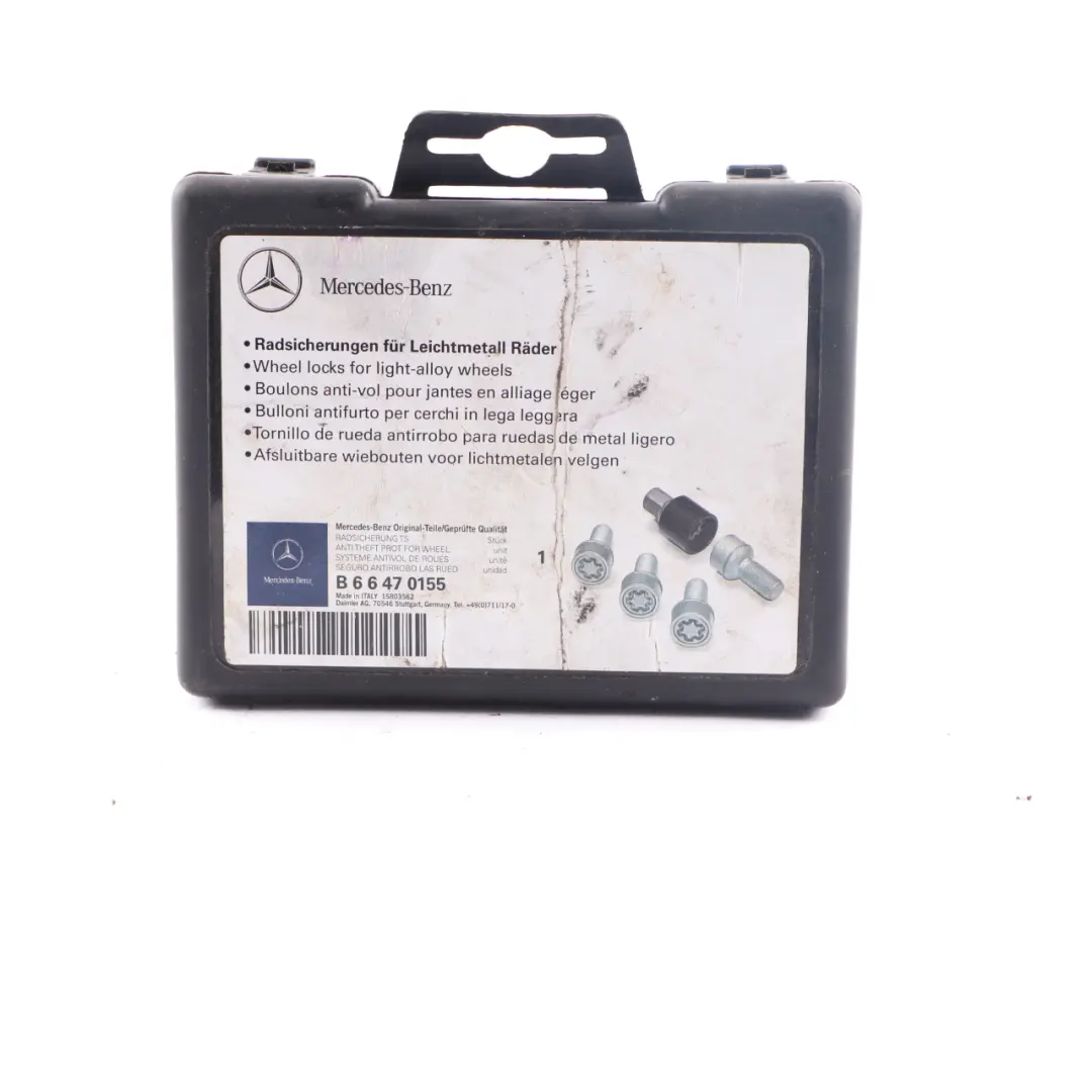 Security Bolts Mercedes W176 W204 W205 Wheel Bolt Rear Front Set to with Part number A0019901607 Security Bolts Mercedes W176 W204 W205 Wheel Bolt Rear Front Set - SKU A0019901607-4 - Part number A0019901607