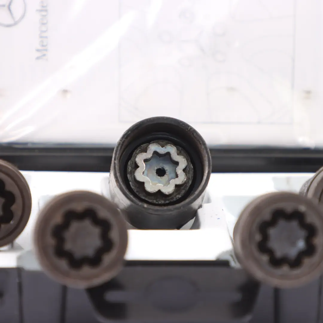 Anti Theft Bolts Mercedes X253 W204 W213 Wheel Secure Bolts Set to with Part number A0019901707 Anti Theft Bolts Mercedes X253 W204 W213 Wheel Secure Bolts Set - SKU A0019901707 - Part number A0019901707