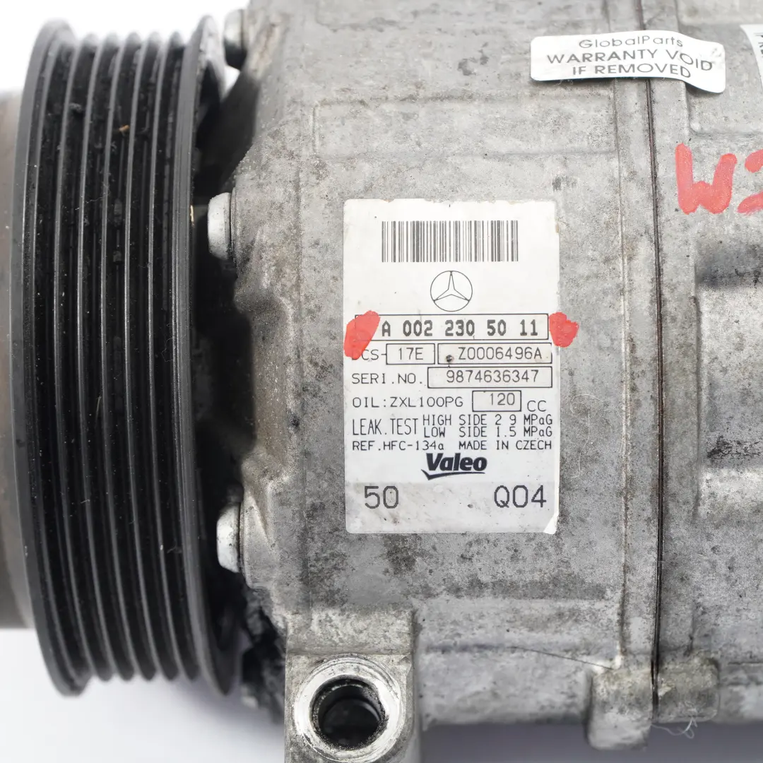 Mercedes W204 W212 Air Conditioning Compressor Air Con A/C Unit - SKU A0022305011 - Part number A0022305011