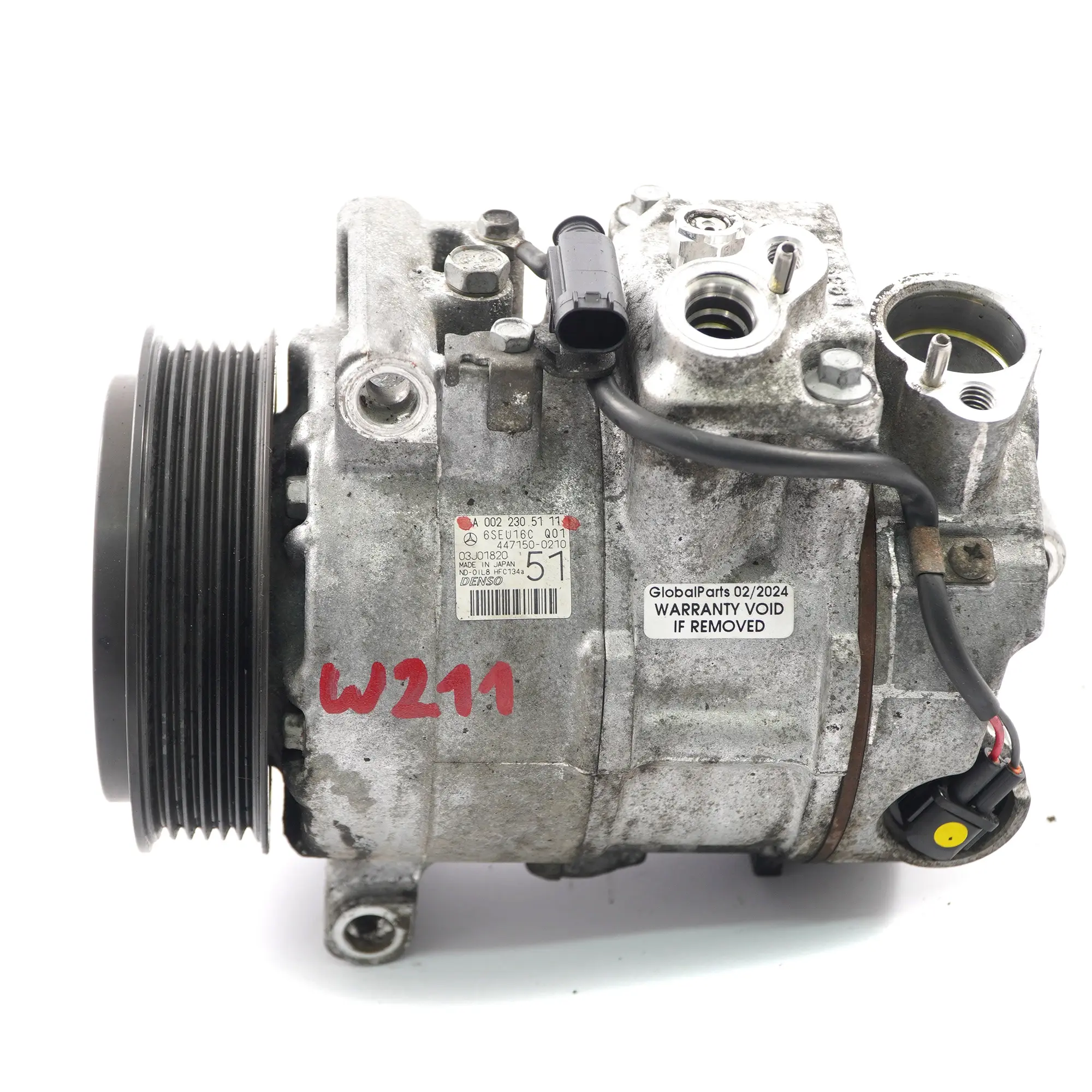 Compressore aria condizionata Mercedes W211 Diesel OM646 A/C Pump A0022305111