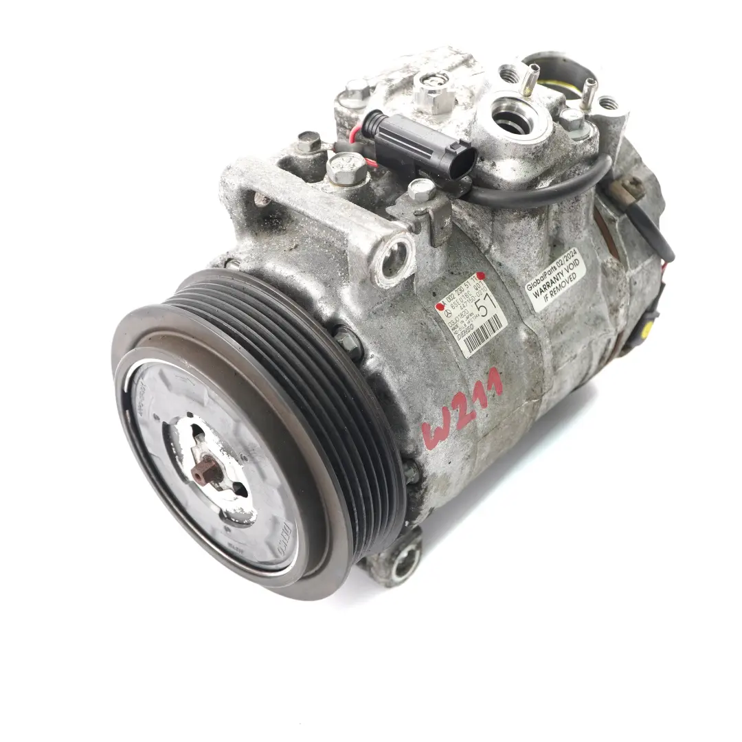 Air Conditioning Compressor Mercedes W211 Diesel OM646 A/C Pump - SKU A0022305111 - Part number A0022305111