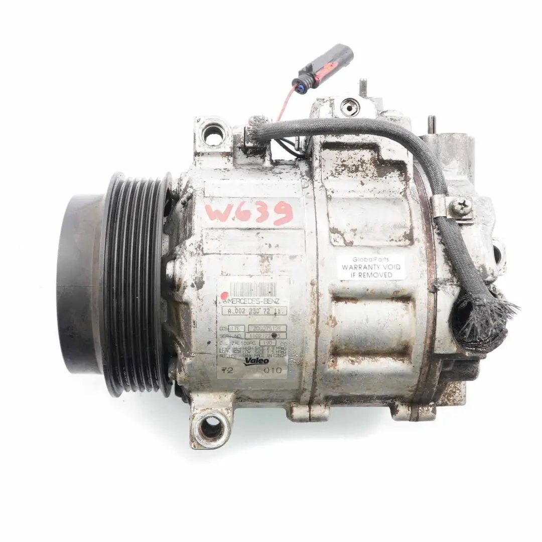 condizionata Mercedes W639 W906 Air Con A/C Pump per Compressore aria con numero di parte A0022307211 Compressore aria condizionata Mercedes W639 W906 Air Con A/C Pump - SKU A0022307211 - Numero di parte A0022307211
