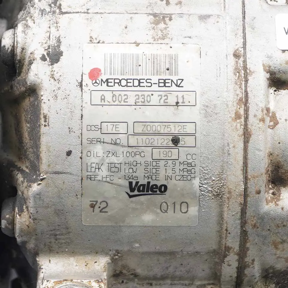 Mercedes W639 W906 Kompresor Sprężarka Klimy - SKU A0022307211 - Numer Części A0022307211
