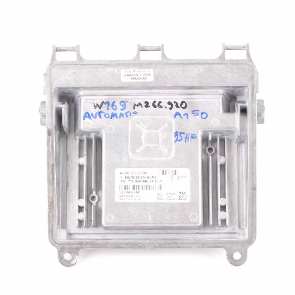 A150 M266.920 95HP Engine Control Unit ECU Automatic to Mercedes W169 with Part number A0024463140 Mercedes W169 A150 M266.920 95HP Engine Control Unit ECU Automatic - SKU A0024463140 - Part number A0024463140
