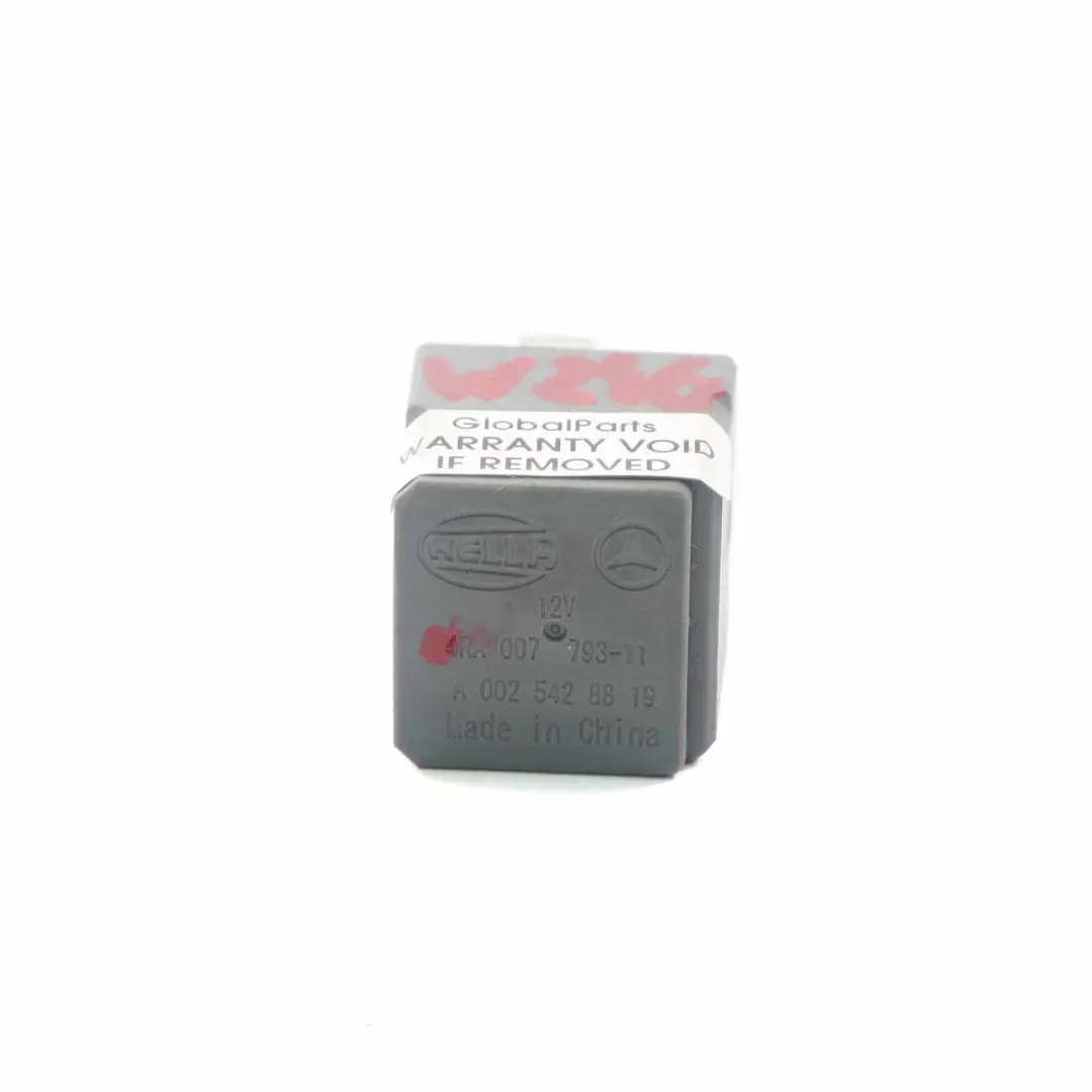 Mercedes W176 W246 Relé Corriente 4 Pin 12V Hella - SKU A0025428819 - Número de pieza A0025428819