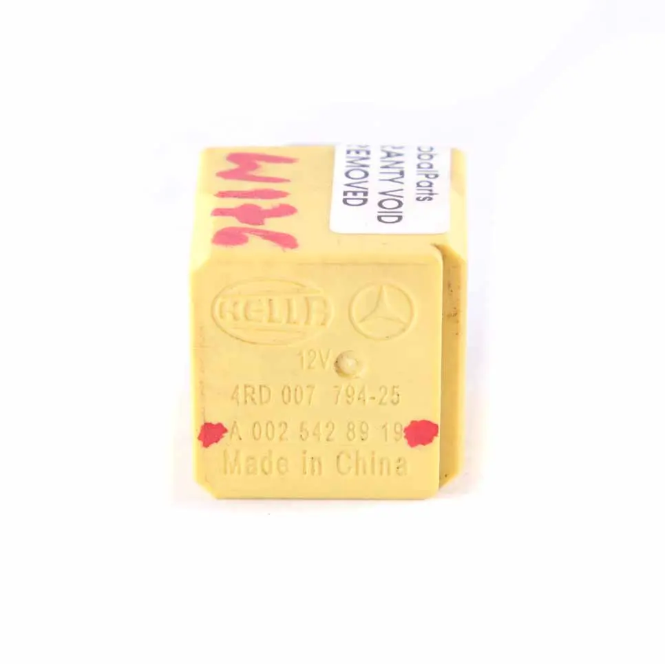 Relé Mercedes W176 W246 5 polos amarillo Hella 12V A0025428919