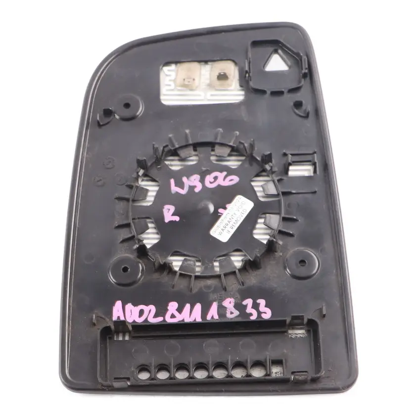 Upper Wing Mirror Glass Door Right O/S to Mercedes Sprinter W906 with Part number A0028115333 Mercedes Sprinter W906 Upper Wing Mirror Glass Door Right O/S - SKU A0028111833 - Part number A0028115333