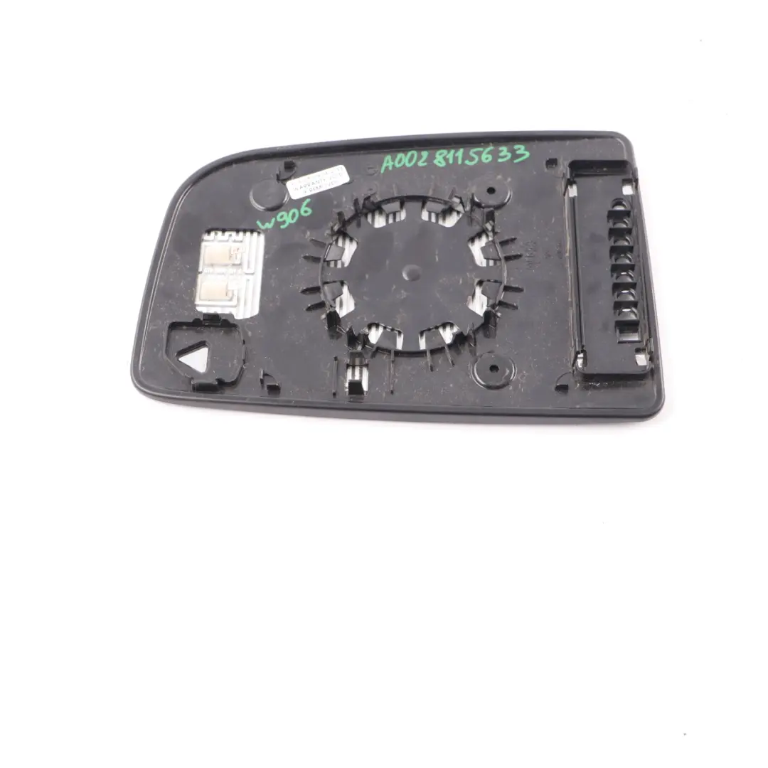 Upper Wing Mirror Glass Heated Door Left N/S to Mercedes Sprinter W906 with Part number A0028115633 Mercedes Sprinter W906 Upper Wing Mirror Glass Heated Door Left N/S - SKU A0028115633 - Part number A0028115633