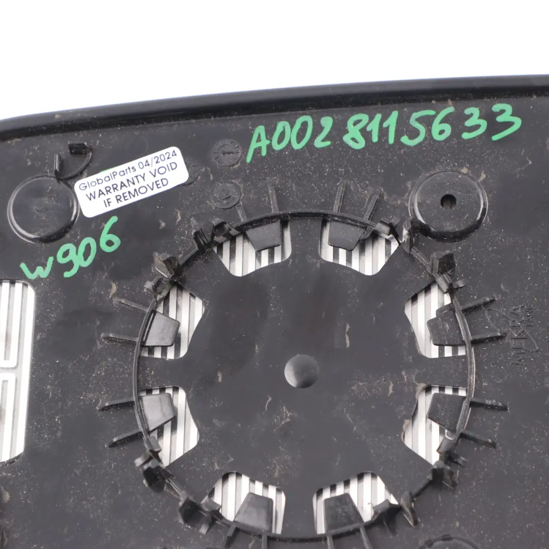 Upper Wing Mirror Glass Heated Door Left N/S to Mercedes Sprinter W906 with Part number A0028115633 Mercedes Sprinter W906 Upper Wing Mirror Glass Heated Door Left N/S - SKU A0028115633 - Part number A0028115633