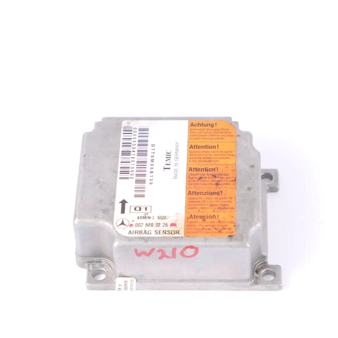 Module Mercedes W210 SRS Control Unit ECU Control Module Air - SKU A0028203226 - Part number A0028203226
