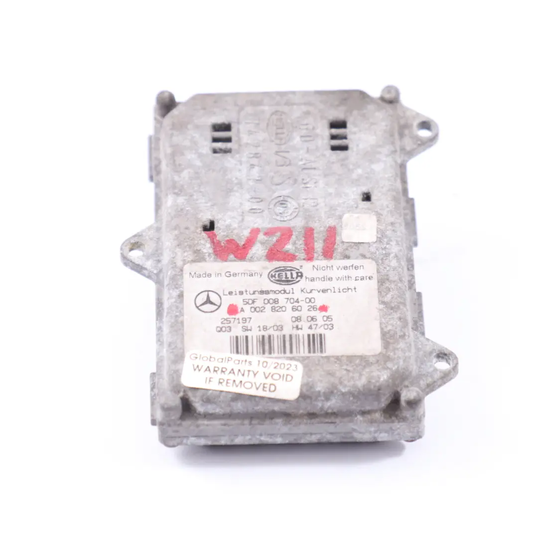 Moduł Skrętu Przetwornica Xenon do Mercedes W209 W211 o numerze A0028206026 Mercedes W209 W211 Moduł Skrętu Przetwornica Xenon - SKU A0028206026 - Numer Części A0028206026