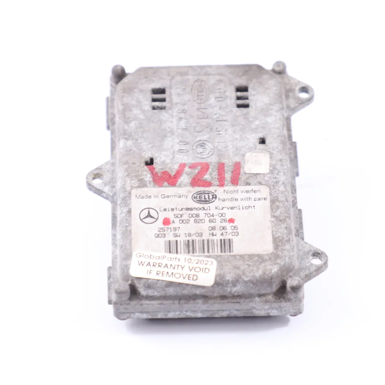 Módulo de faro delantero Mercedes W209 W211 control balasto xenón A0028206026