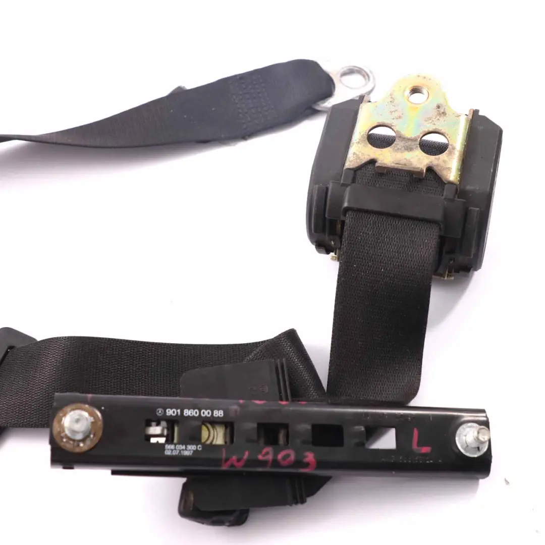 Mercedes Sprinter W901 Seat Belt Front Left N/S Safety Belt Black - SKU A0028607885 - Part number A0028607885