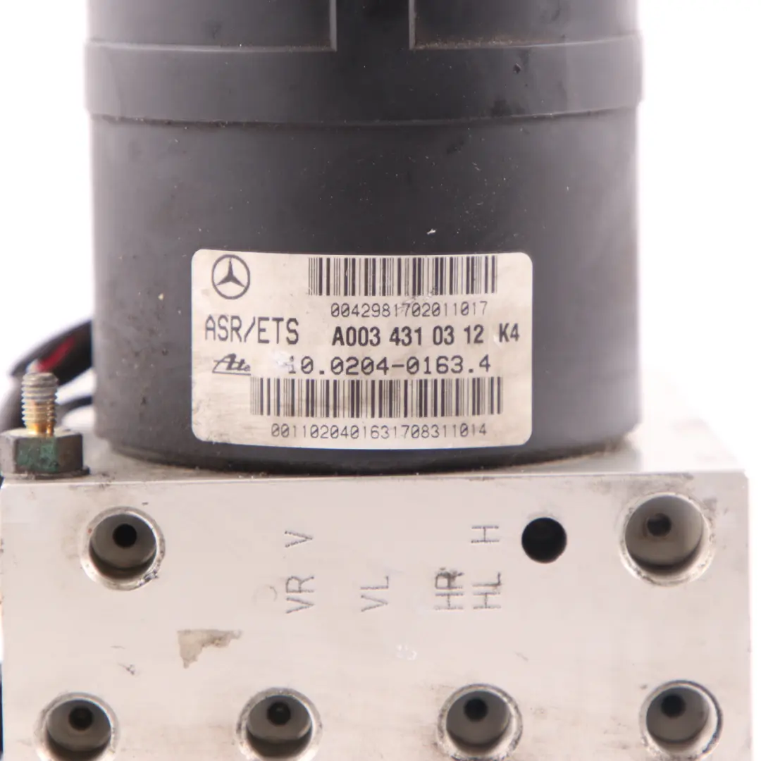 Brake Pump ABS ETS Hydraulic Module Brake Unit to Mercedes SLK R170 with Part number A0034310312 Mercedes SLK R170 Brake Pump ABS ETS Hydraulic Module Brake Unit - SKU A0034310312 - Part number A0034310312