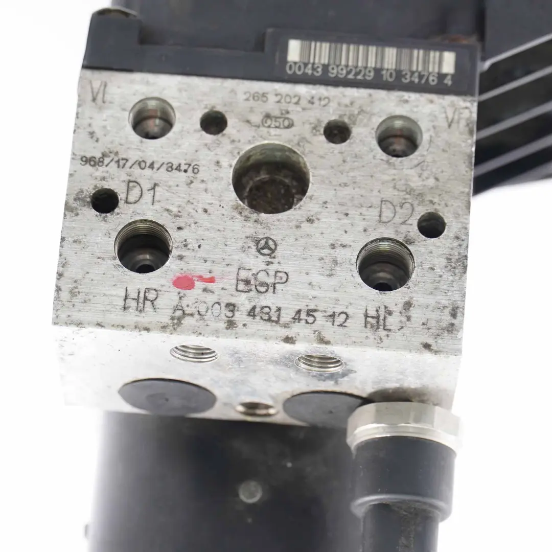 Hydraulikblock Hydraulikaggregat ABS Pumpe Mercedes W168 - SKU A0034315112-1 - Teilenummer A0034315112
