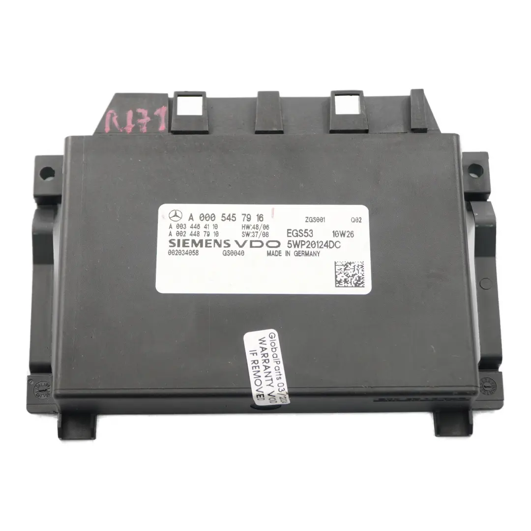 Module Mercedes SLK R171 Module contrôle la transmission automatique pour à propos du numéro de pièce A0005457916 Module Mercedes SLK R171 Module contrôle la transmission automatique - SKU A0034464110-1 - Numéro de pièce A0005457916