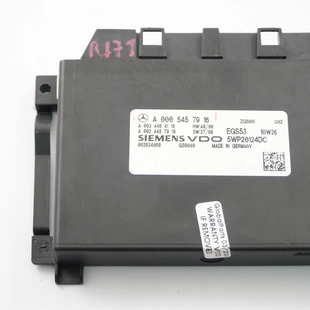 Module Mercedes SLK R171 Module contrôle la transmission automatique pour à propos du numéro de pièce A0005457916 Module Mercedes SLK R171 Module contrôle la transmission automatique - SKU A0034464110-1 - Numéro de pièce A0005457916