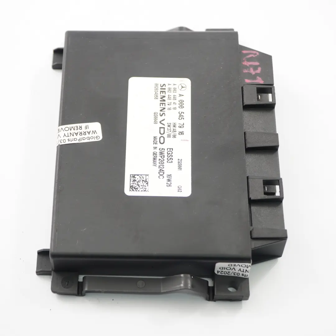 Module Mercedes SLK R171 Automatic Transmission Control Module to with Part number A0005457916 Module Mercedes SLK R171 Automatic Transmission Control Module - SKU A0034464110-1 - Part number A0005457916