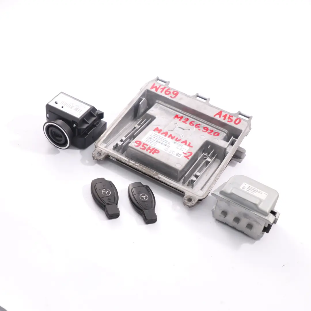 M266.920 95HP Unidad Control Motor ECU Kit 2 Llaves para Mercedes W169 con número de pieza A0034466040 Mercedes W169 M266.920 95HP Unidad Control Motor ECU Kit 2 Llaves - SKU A0034466040-2 - Número de pieza A0034466040