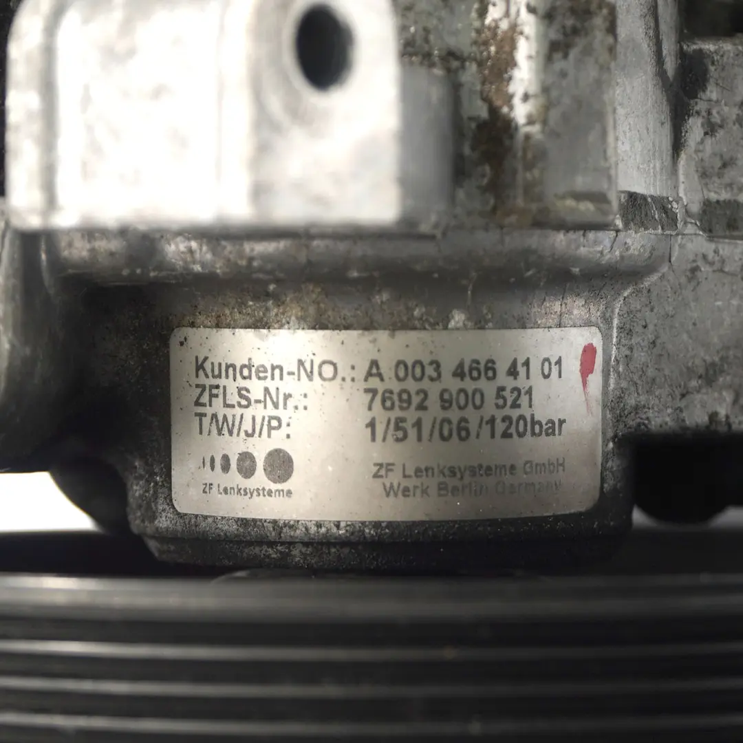  Steering Pump Mercedes W203 M271 Petrol Power Mechanical Oil - SKU A0034664101 - Part number A0034664101