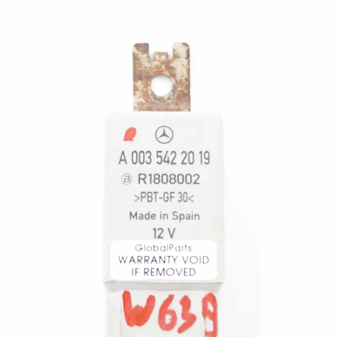  Relè Mercedes SLK R171 5-Pin spina elettrica Bianco 12V R1808002 - SKU A0035422019 - Numero di parte A0035422019