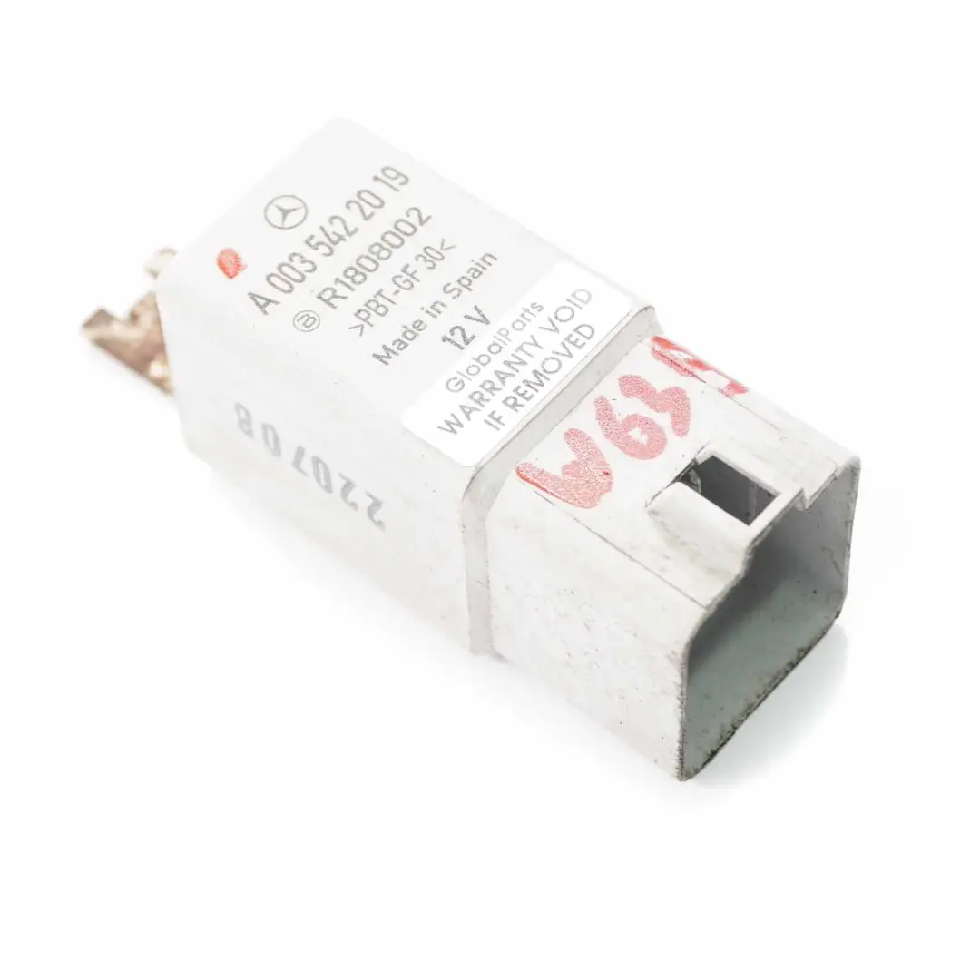  Relè Mercedes SLK R171 5-Pin spina elettrica Bianco 12V R1808002 - SKU A0035422019 - Numero di parte A0035422019