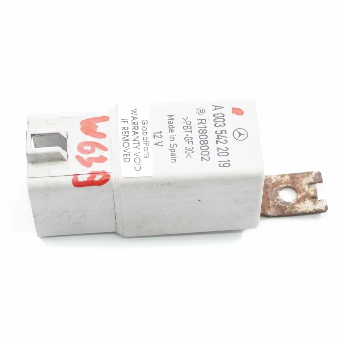  Relè Mercedes SLK R171 5-Pin spina elettrica Bianco 12V R1808002 - SKU A0035422019 - Numero di parte A0035422019