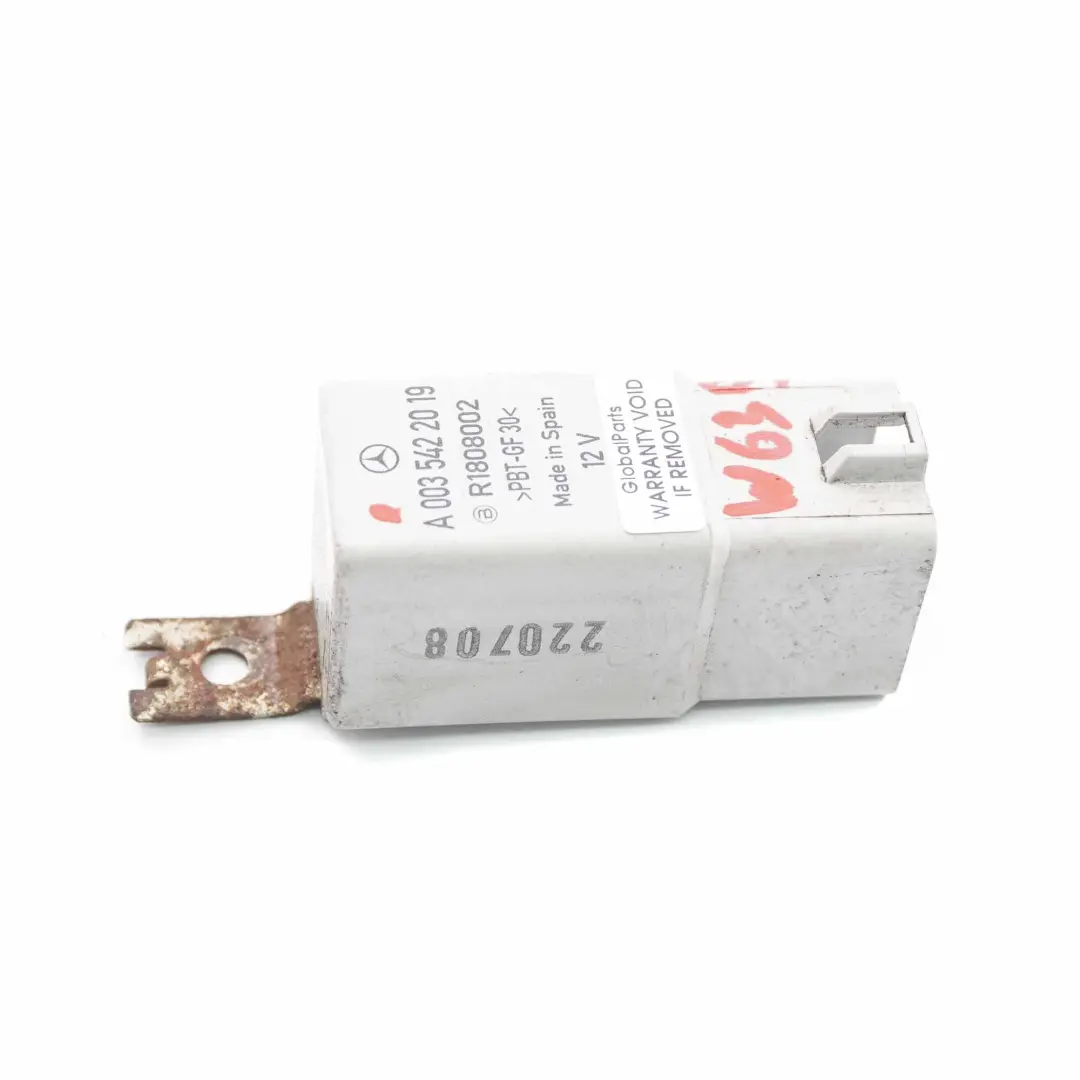 5-Pin Electrical Plug White 12V R1808002 to Relay Mercedes SLK R171 with Part number A0035422019 Relay Mercedes SLK R171 5-Pin Electrical Plug White 12V R1808002 - SKU A0035422019 - Part number A0035422019
