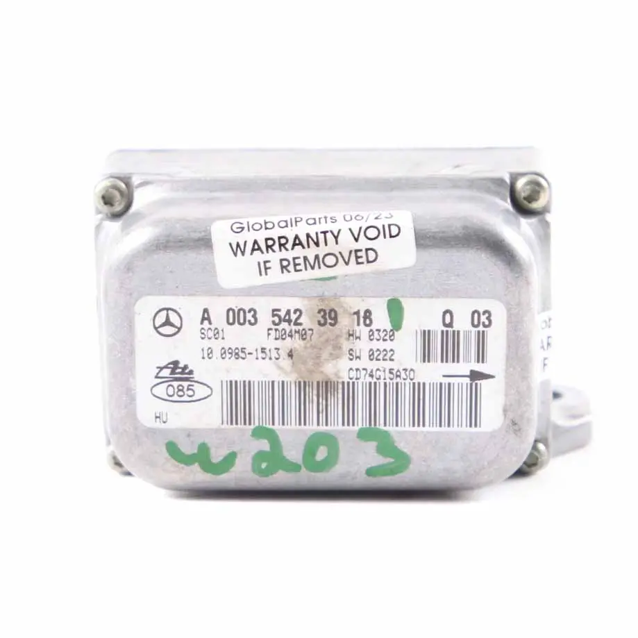 Sensore Imbardata Mercedes W203 W209 ESP Modulo Velocità Rotazione A0035423918