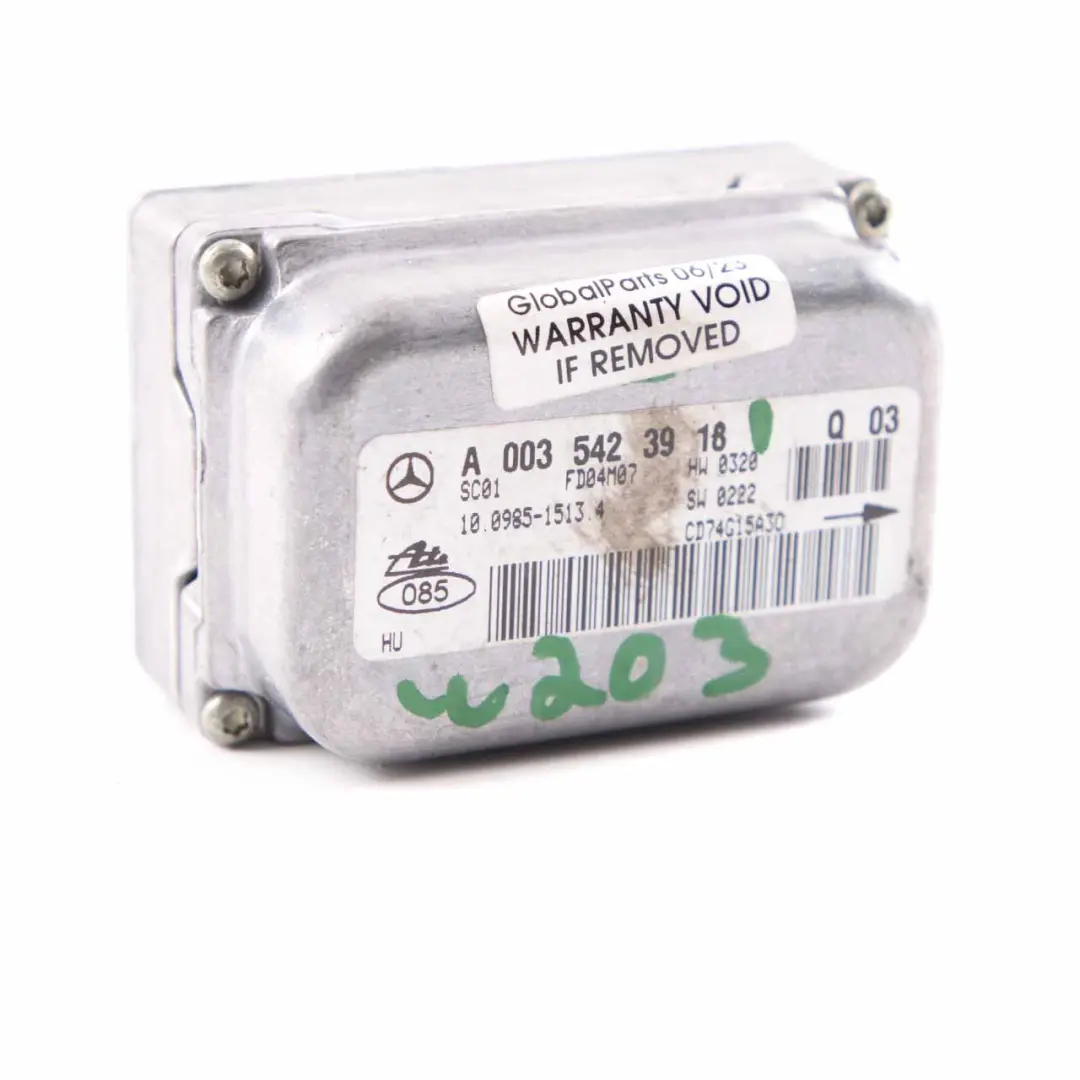 Gier Sensor Mercedes W203 W209 ESP Drehraten Steuer Gerät Modul für mit Teilenummer A0035423918 Gier Sensor Mercedes W203 W209 ESP Drehraten Steuer Gerät Modul - SKU A0035423918 - Teilenummer A0035423918