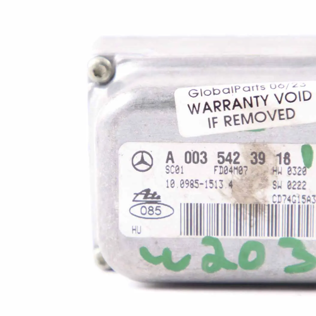 Yaw Sensor Mercedes W203 W209 ESP Rotation Rate Control Unit Module to with Part number A0035423918 Yaw Sensor Mercedes W203 W209 ESP Rotation Rate Control Unit Module - SKU A0035423918 - Part number A0035423918