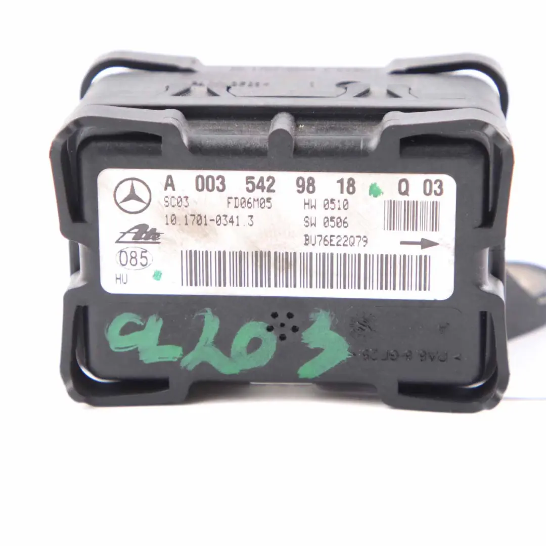 ESP Módulo unidad control velocidad rotación para Mercedes W203 C209 con número de pieza A0035429818 Mercedes W203 C209 ESP Módulo unidad control velocidad rotación - SKU A0035429818 - Número de pieza A0035429818