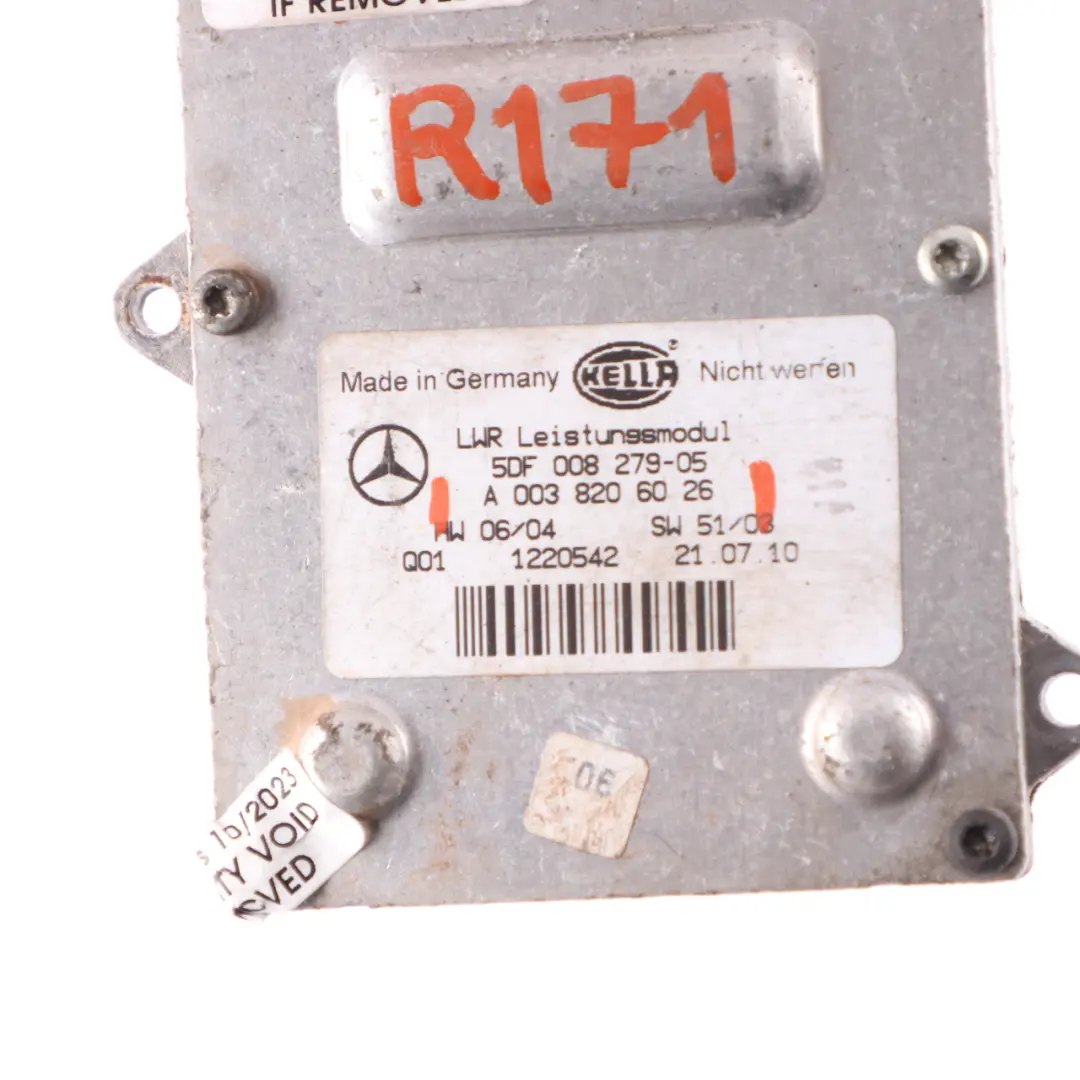 Scheinwerfer Modul Xenon Ballast Steuergerät für Mercedes SLK R171 mit Teilenummer A0038206026 Mercedes SLK R171 Scheinwerfer Modul Xenon Ballast Steuergerät - SKU A0038206026 - Teilenummer A0038206026