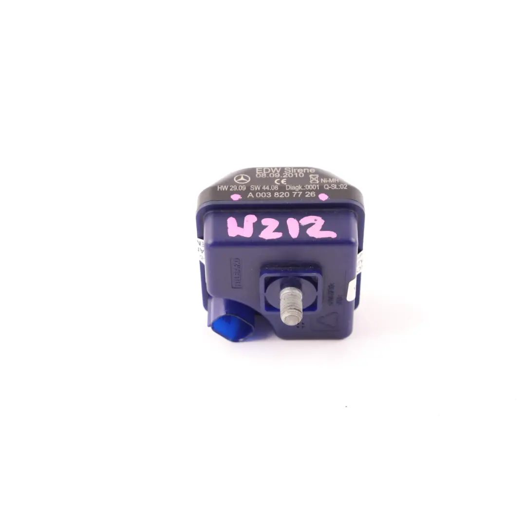 Sirena Alarma Bocina Señal Módulo Unidad para Mercedes W212 con número de pieza A0038207726 Mercedes W212 Sirena Alarma Bocina Señal Módulo Unidad - SKU A0038207726 - Número de pieza A0038207726