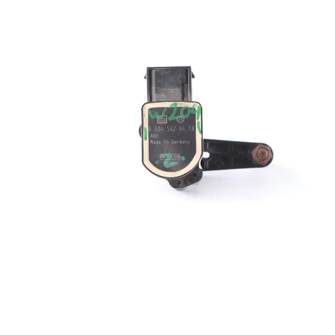 Headlight Light Height Level Sensor Module Unit to Mercedes W204 with Part number A0045428418 Mercedes W204 Headlight Light Height Level Sensor Module Unit - SKU A0045428418 - Part number A0045428418