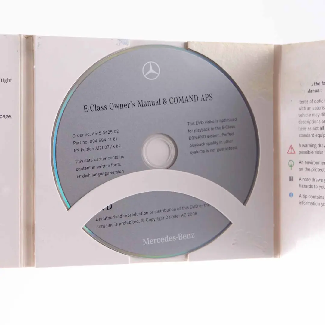 Media Player Radio COMAND Instruction APS to Mercedes W211 C219 CD with Part number A0045841181 Mercedes W211 C219 CD Media Player Radio COMAND Instruction APS - SKU A0045841181 - Part number A0045841181