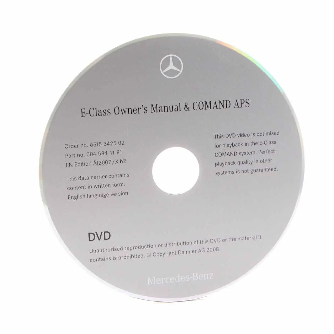 Media Player Radio COMAND Instruction APS to Mercedes W211 C219 CD with Part number A0045841181 Mercedes W211 C219 CD Media Player Radio COMAND Instruction APS - SKU A0045841181 - Part number A0045841181