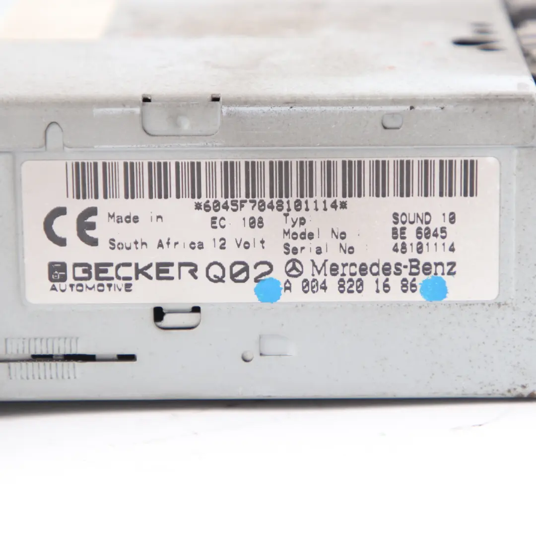 W901 W903 Audio Radio Head Control Unit to Mercedes Vito with Part number A0048201686 Mercedes Vito W901 W903 Audio Radio Head Control Unit - SKU A0048201686 - Part number A0048201686