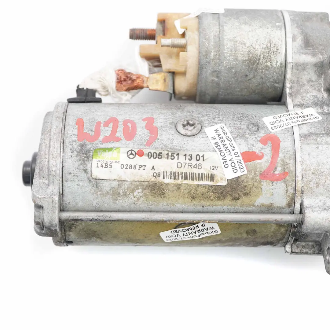  Motorino avviamento Mercedes W203 W210 W211 Attuatore motore diesel - SKU A0051511301-2 - Numero di parte A0051511301