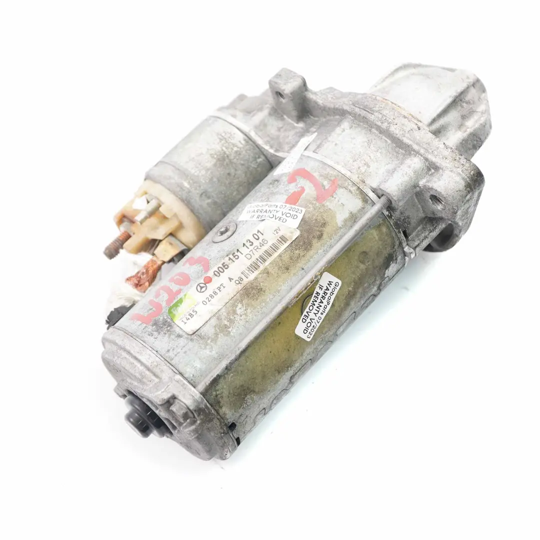  Motorino avviamento Mercedes W203 W210 W211 Attuatore motore diesel - SKU A0051511301-2 - Numero di parte A0051511301