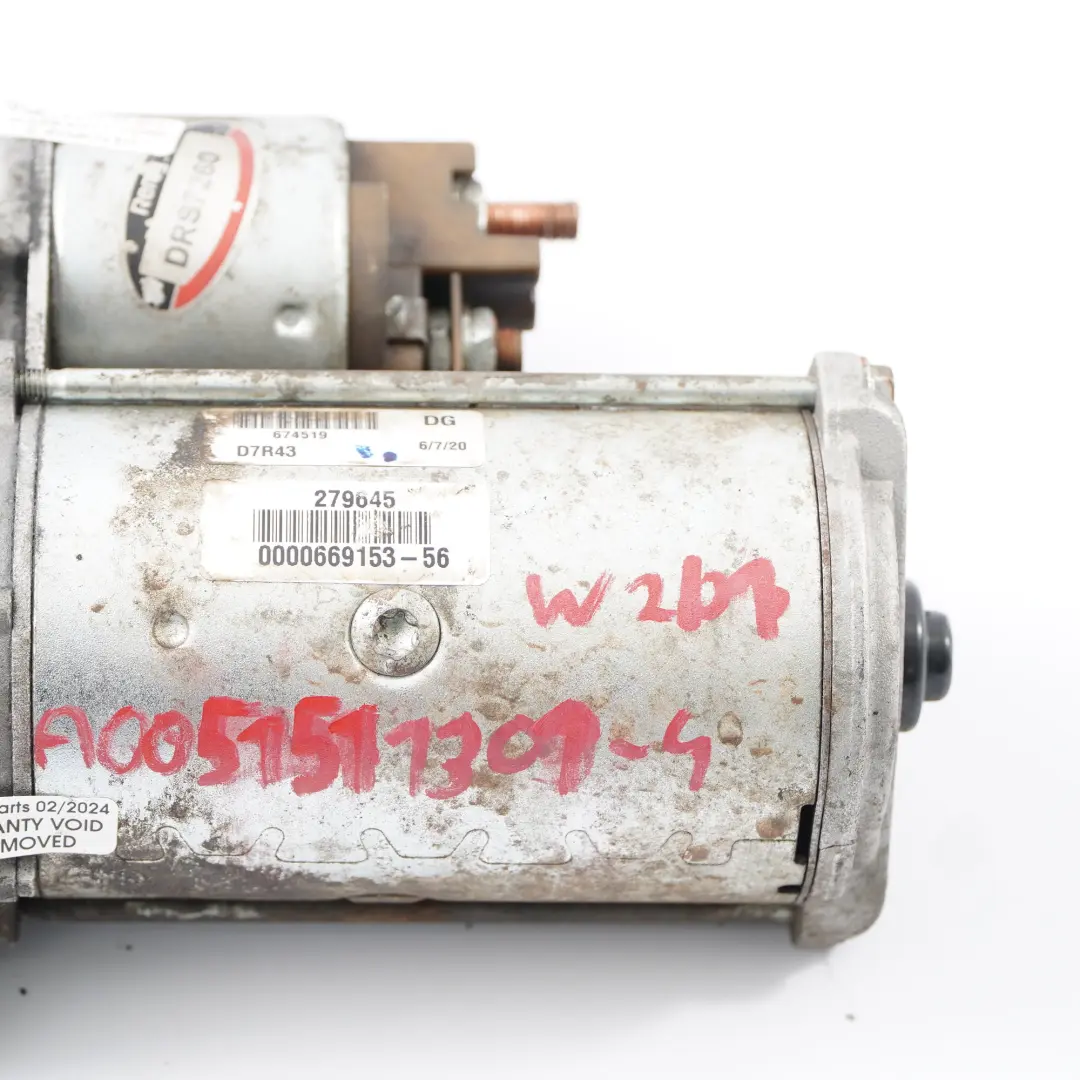 Mercedes W203 W210 W211 Starter Motor Diesel Engine Remy - SKU A0051511301-4 - Part number A0051511301