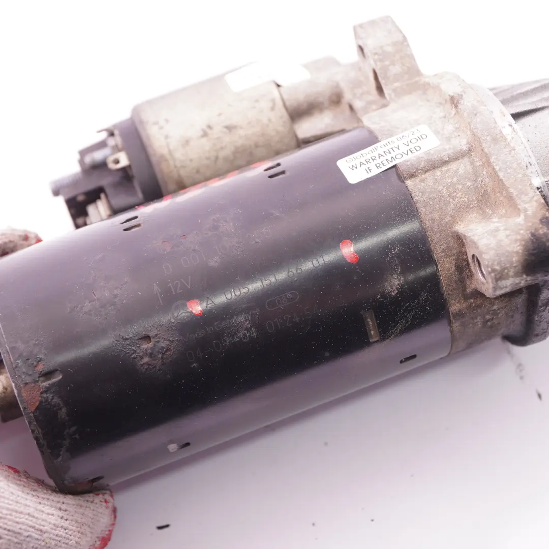 Motor de arranque Mercedes W203 W209 W211 W906 Motor Diesel - SKU A0051516601 - Número de pieza A0051516601