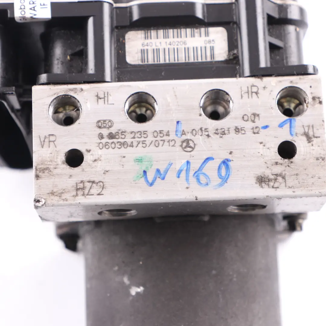  Brake Pump Mercedes W169 W245 ABS Hydraulic Braking Unit - SKU A0054319512-1 - Part number A0054319512