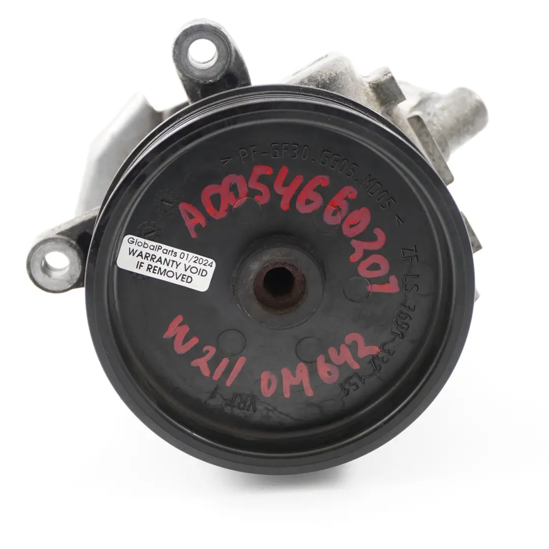 OM642 Power Steering Pump Hydraulic Unit to Mercedes W211 with Part number A0054660301 Mercedes W211 OM642 Power Steering Pump Hydraulic Unit - SKU A0054660301 - Part number A0054660301