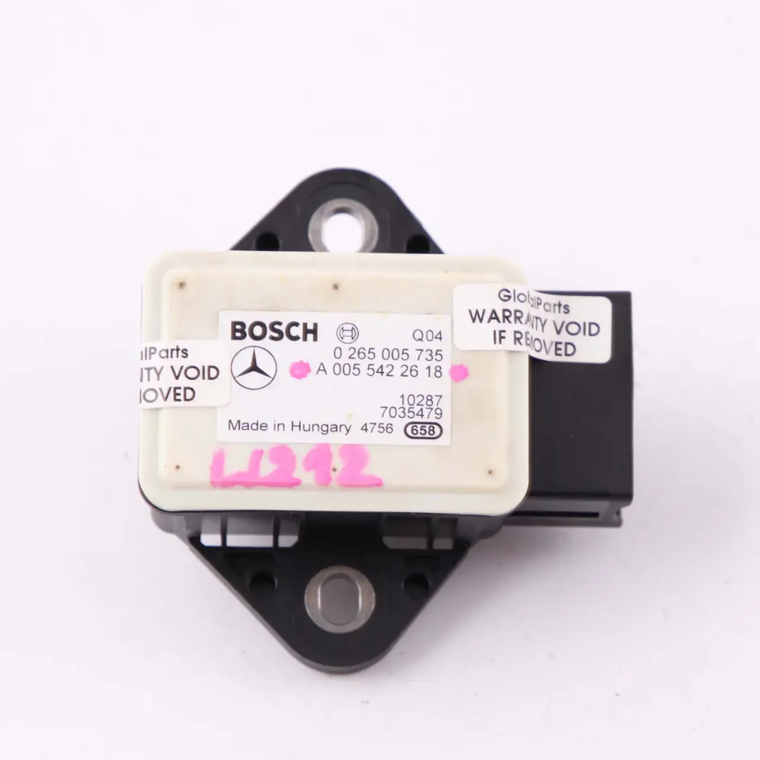 Sensor Velocidad Mercedes W212 ESP Yaw Rotation Control Unit Module para con número de pieza A0055422618 Sensor Velocidad Mercedes W212 ESP Yaw Rotation Control Unit Module - SKU A0055422618 - Número de pieza A0055422618